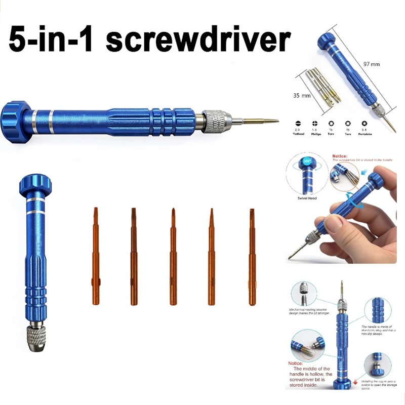 Electronics Repair Manual - 5-in-1 reparatieset voor mobiele telefoons, notebooks