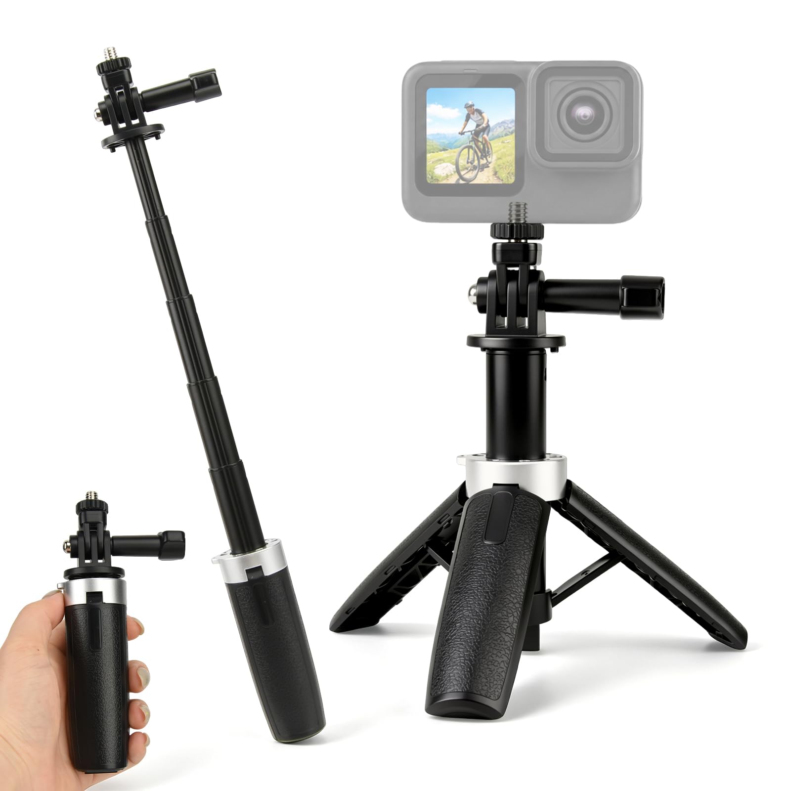 Gopro Action Camera Hero 13 Black - Klein, uitschuifbaar statief, opvouwbaar statief, draagbaar
