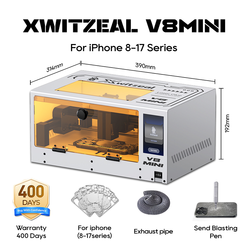 Electronics Repair Manual - Xwitzeal ® V8 MINI Laserlijmverwijderingsmachine voor