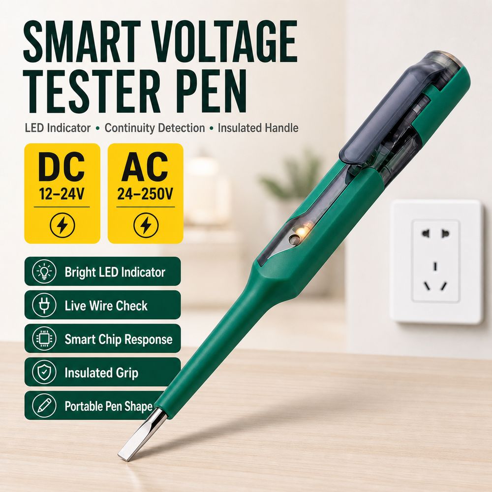 Circuit Test Pencil - LED-indicatoren Spanningstester Pen Continuïteitsdetectie Smart Chip