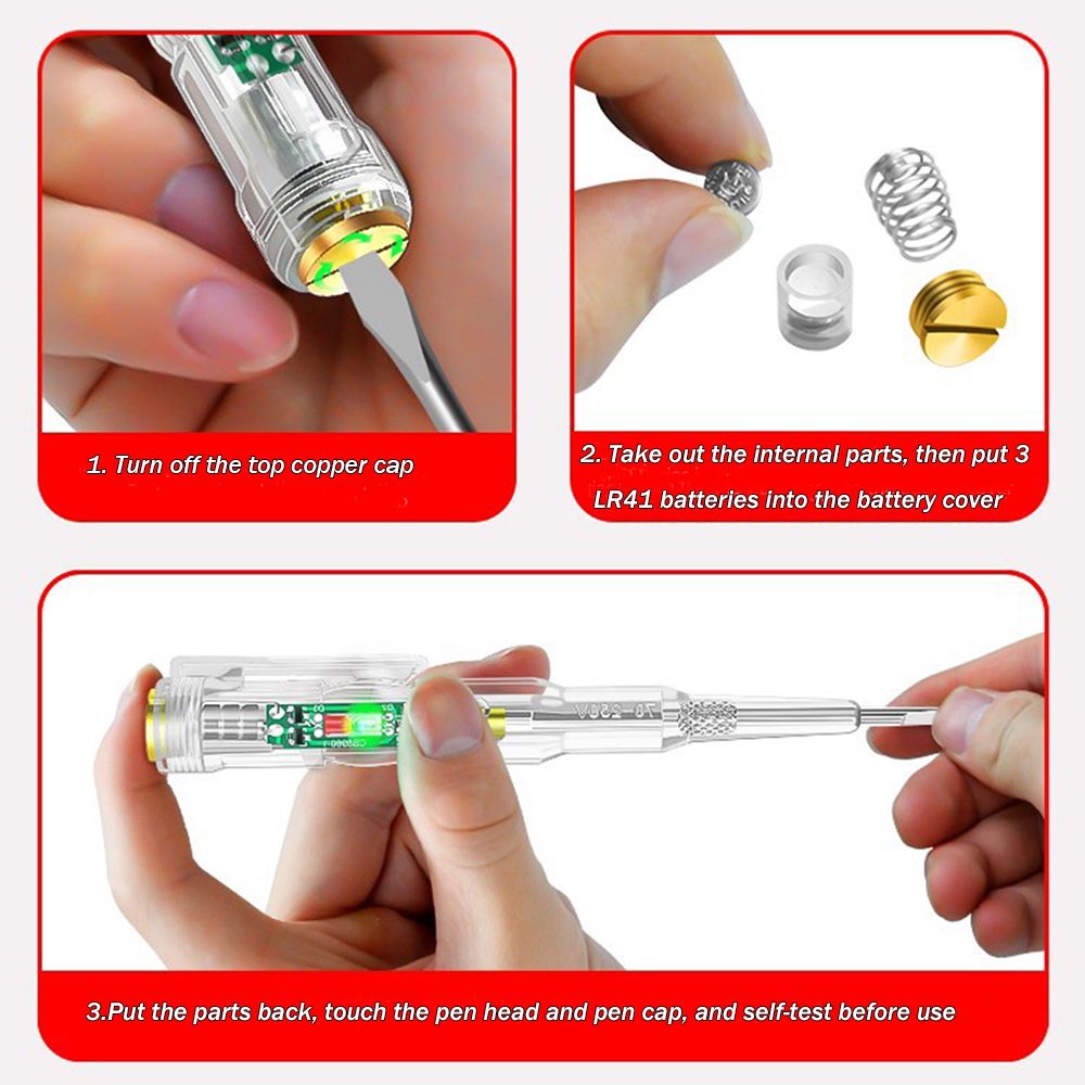 Aan-uit testtestpotlood Elektr - Circuit Test Pencil recensie en prijs